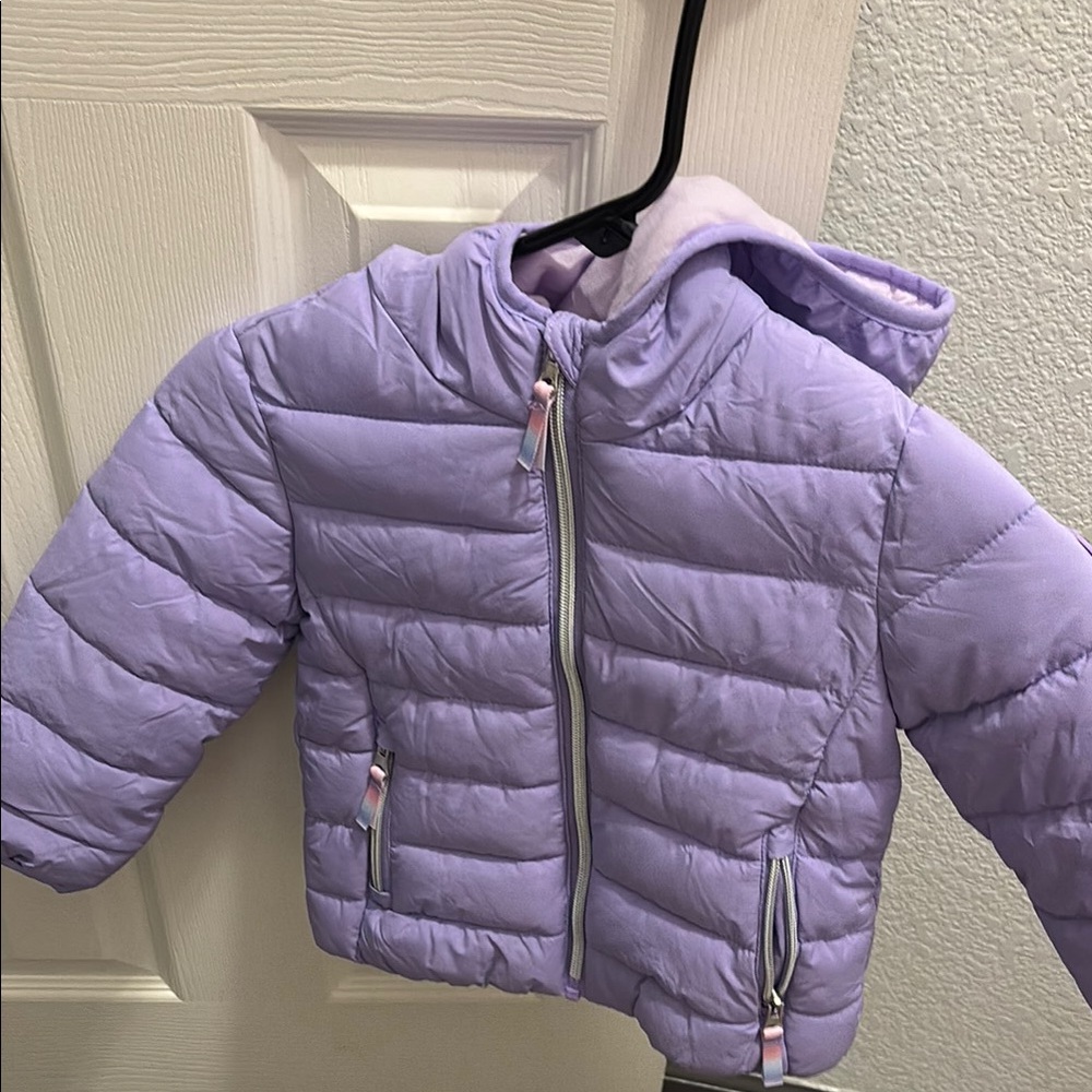 Kids Lavender Puffer Jacket